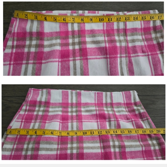 Fashion Nova Pink and White Plaid Skirt Set, Size L - Picture 14 of 16